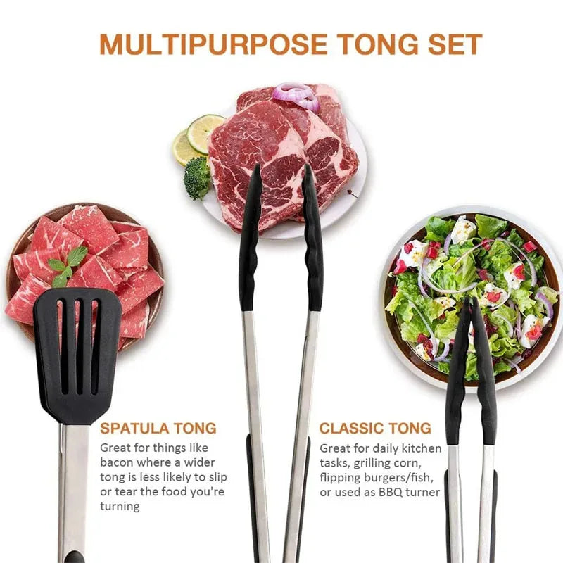 Silicone BBQ Tongs